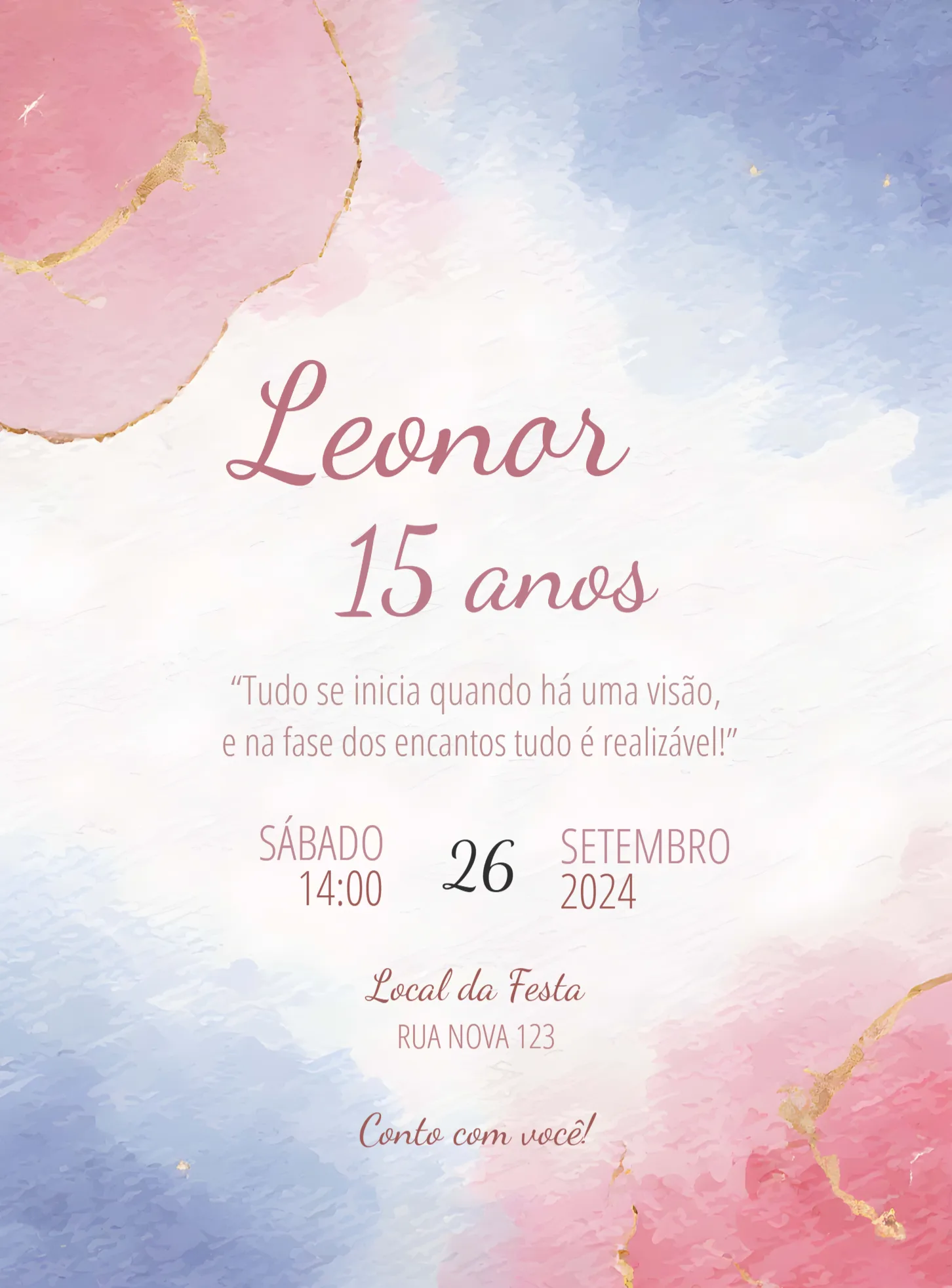 15 Anos Marmorizado Digital