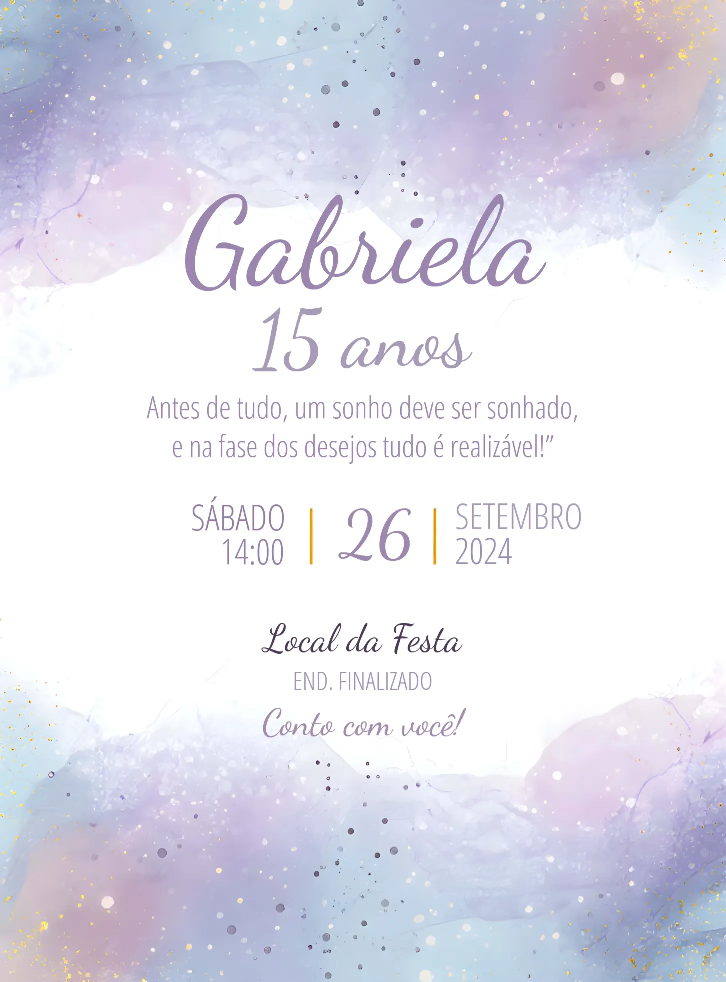 15 Glitter Roxo