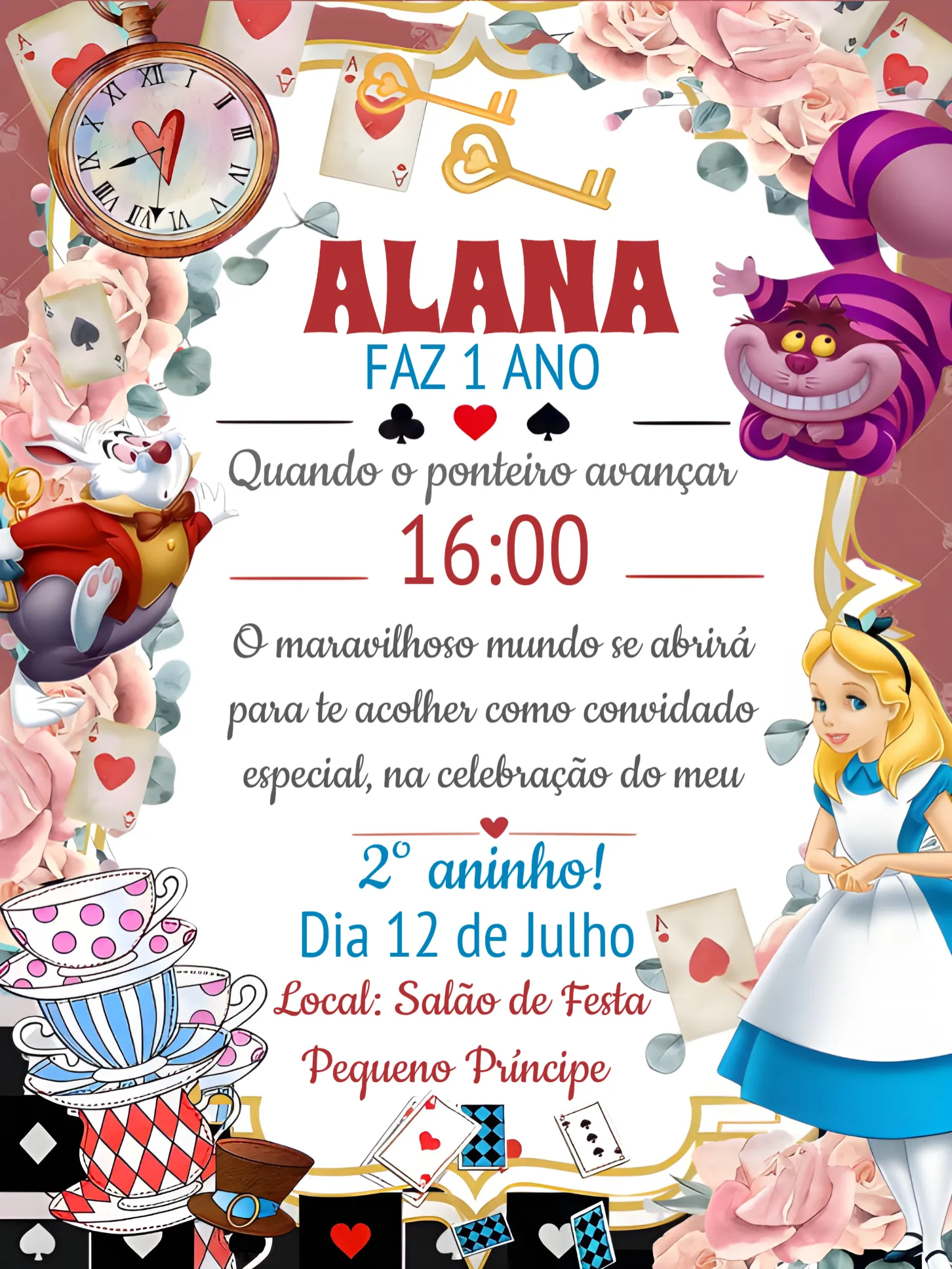 Alice No País Das Maravilhas Menina