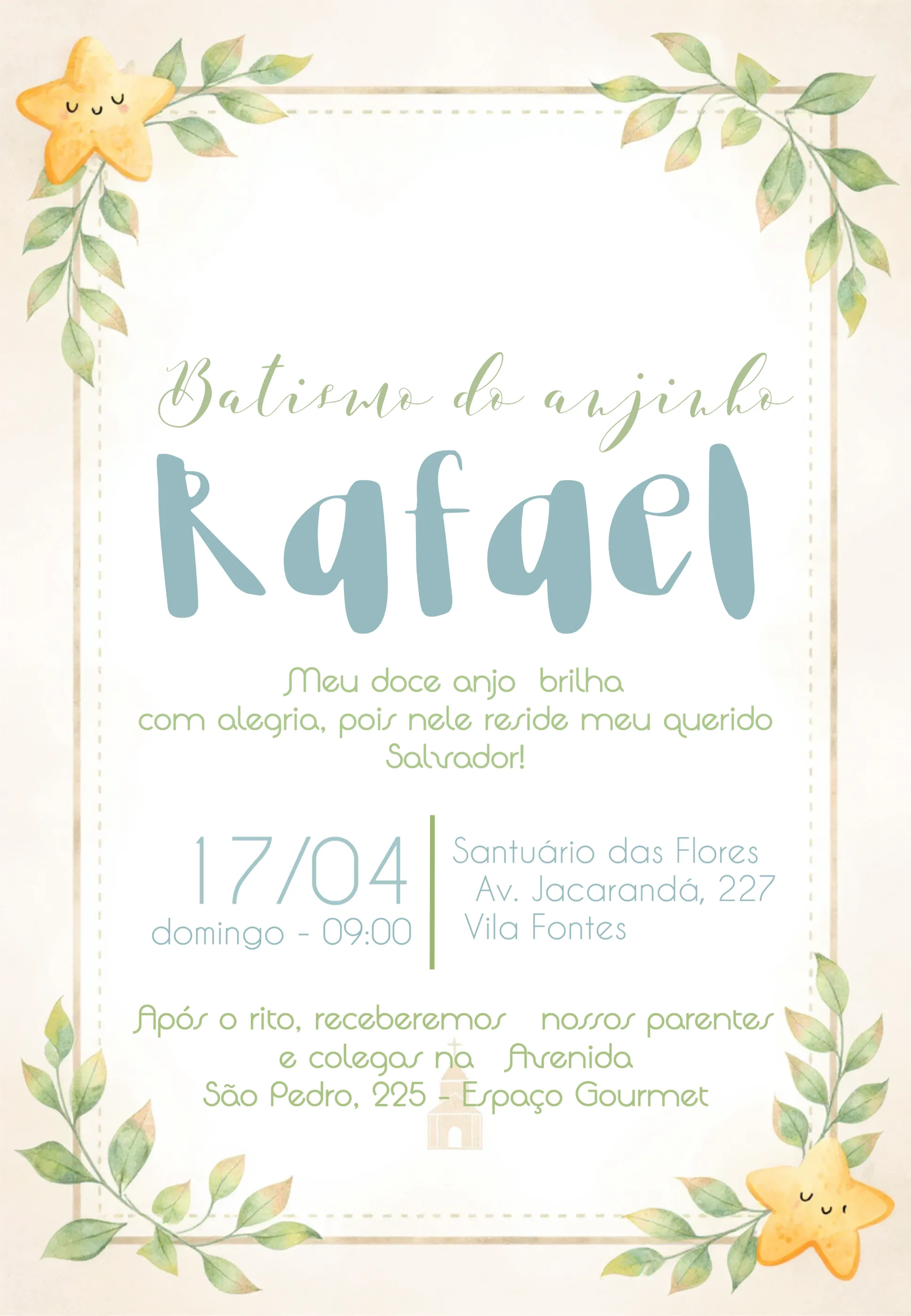 Batizado Anjinho Comunhão