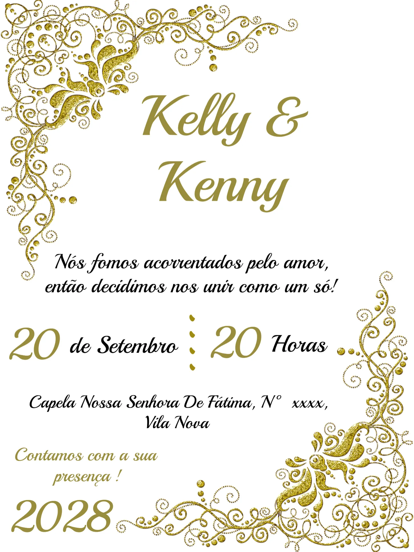 Casamento Arabescos Branco