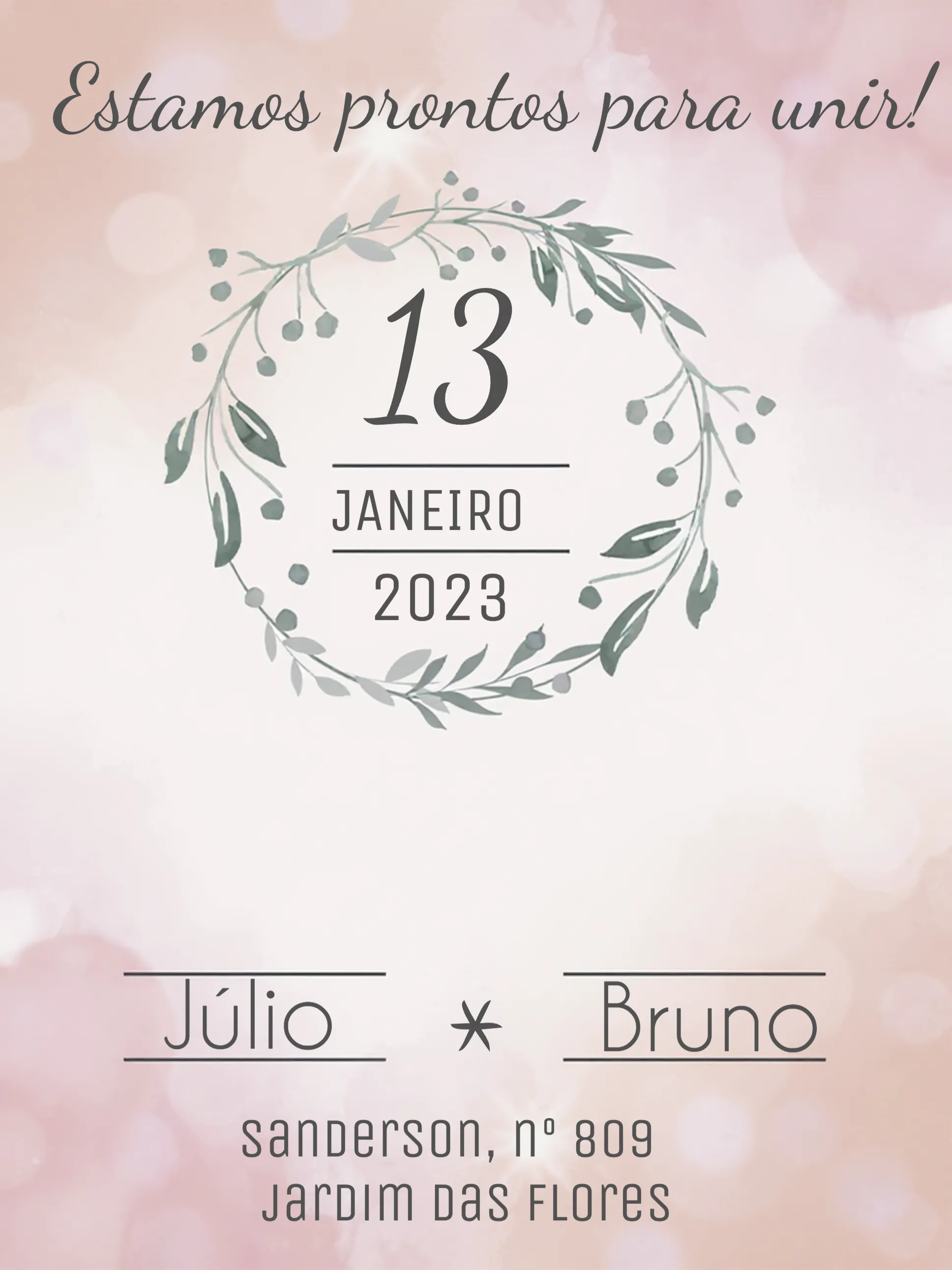 Casamento Floral Noivado