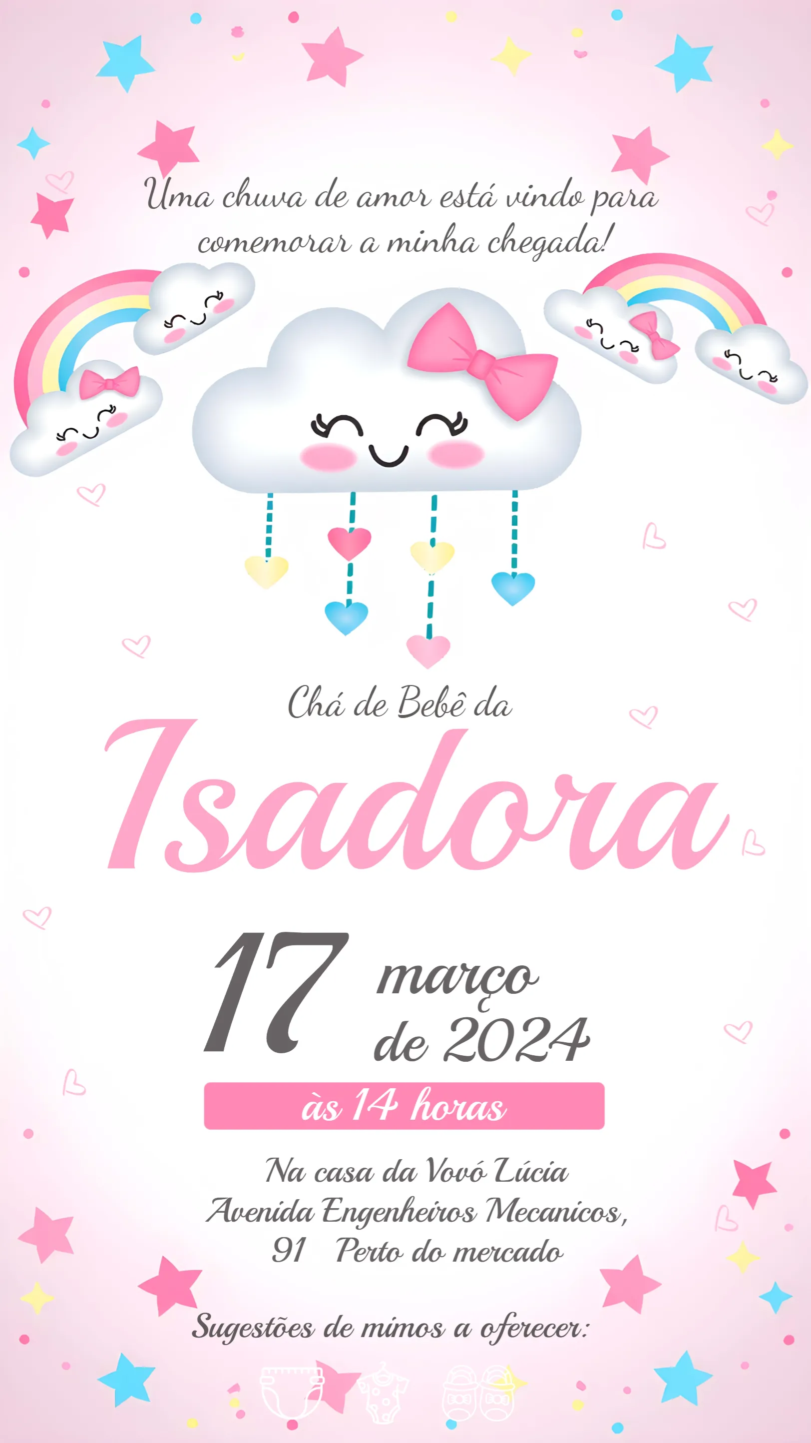 Chá De Bebê Chuva Amor Bebe