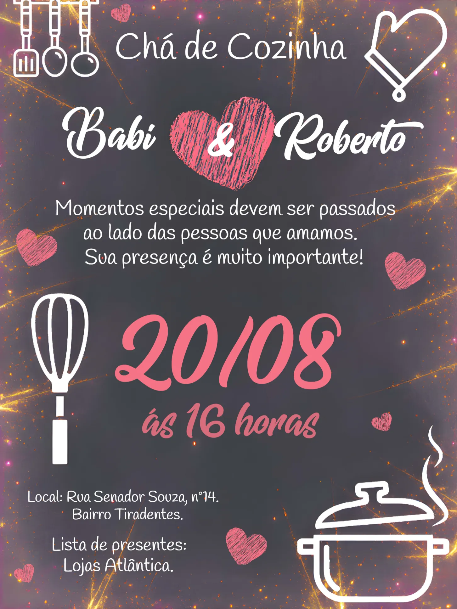 Chá De Panela Itens