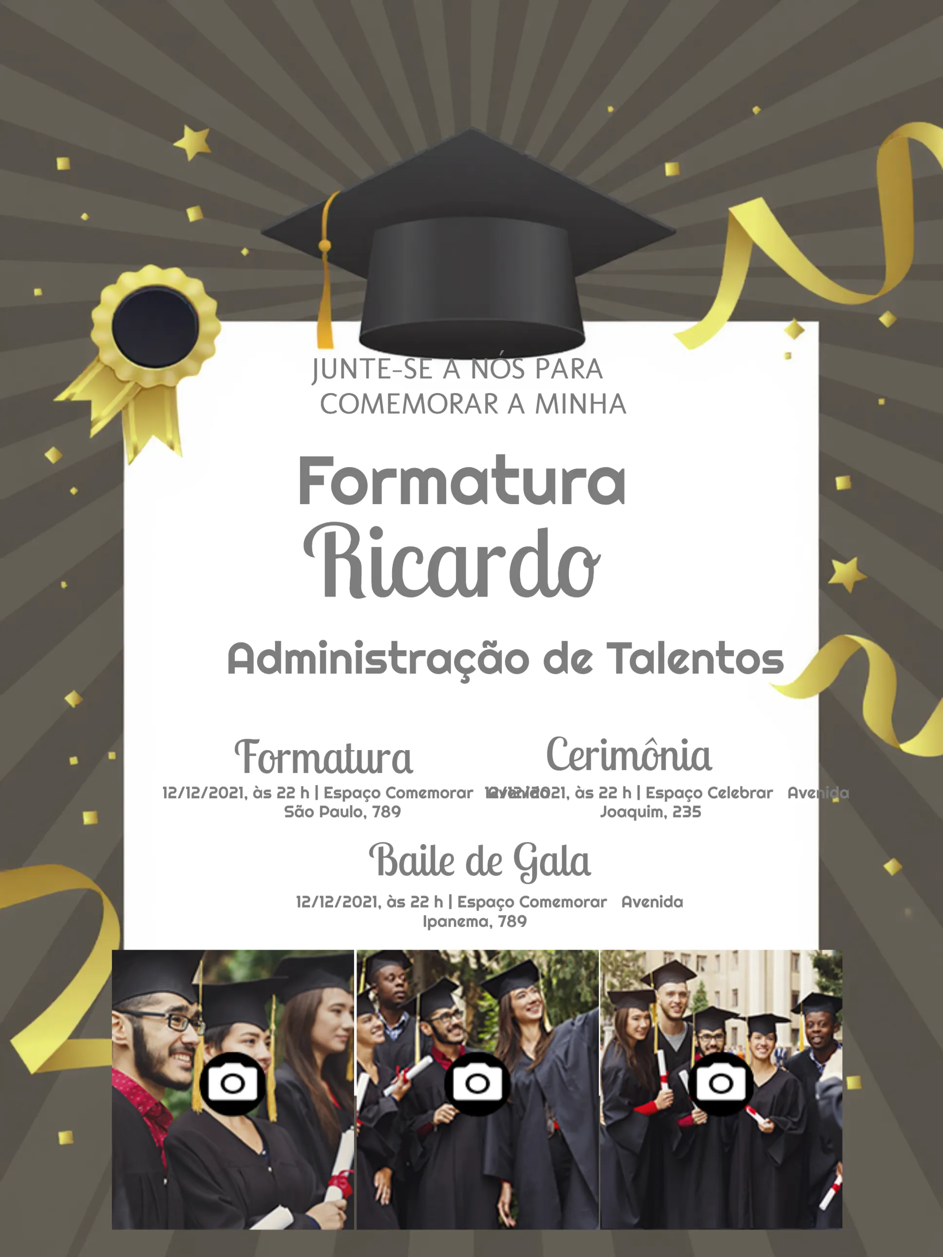 Formatura Com Fotos Terceiro
