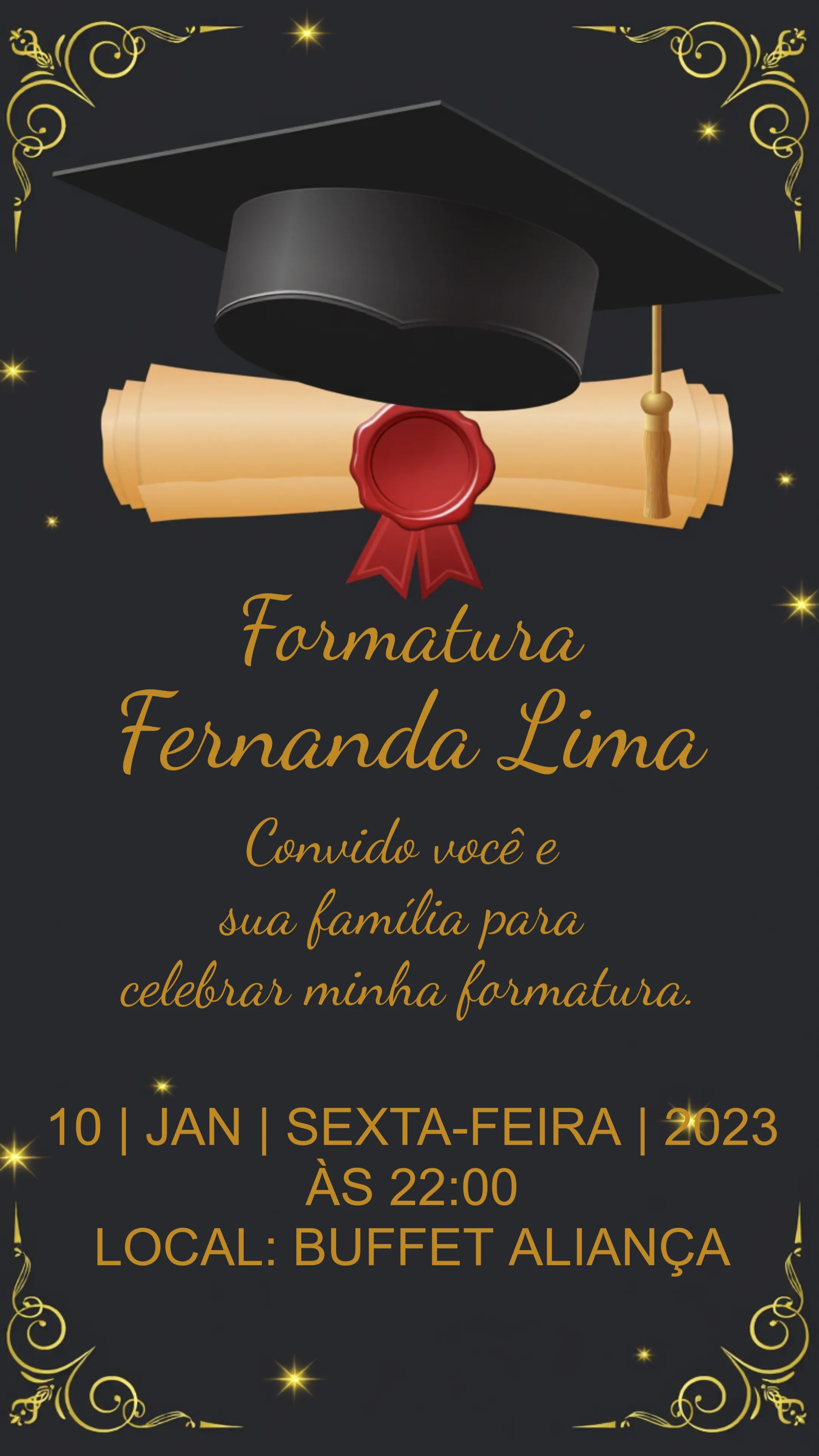 Formatura Dourado