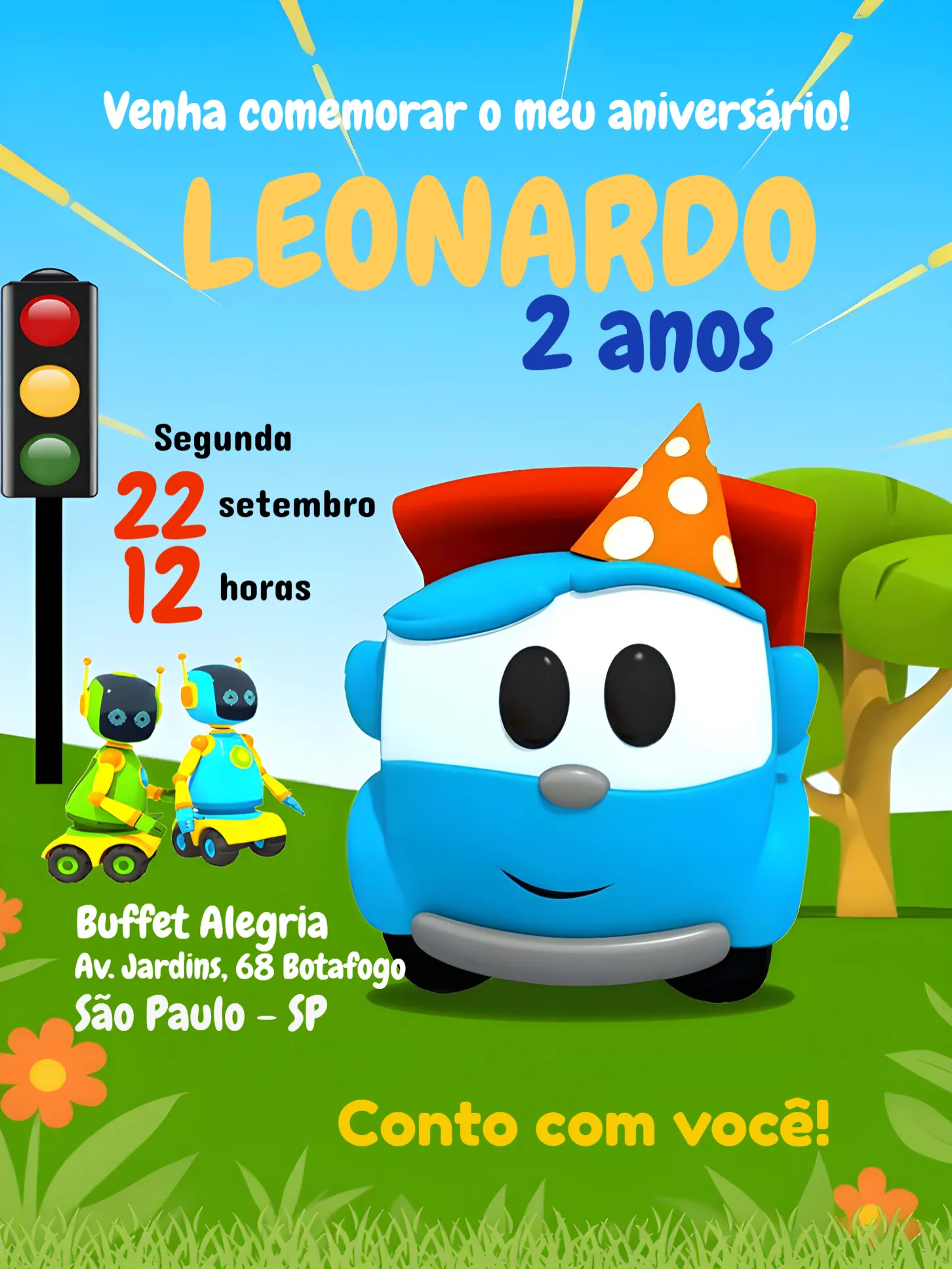 Convite Léo O Caminhão Leo para mais pesquisados