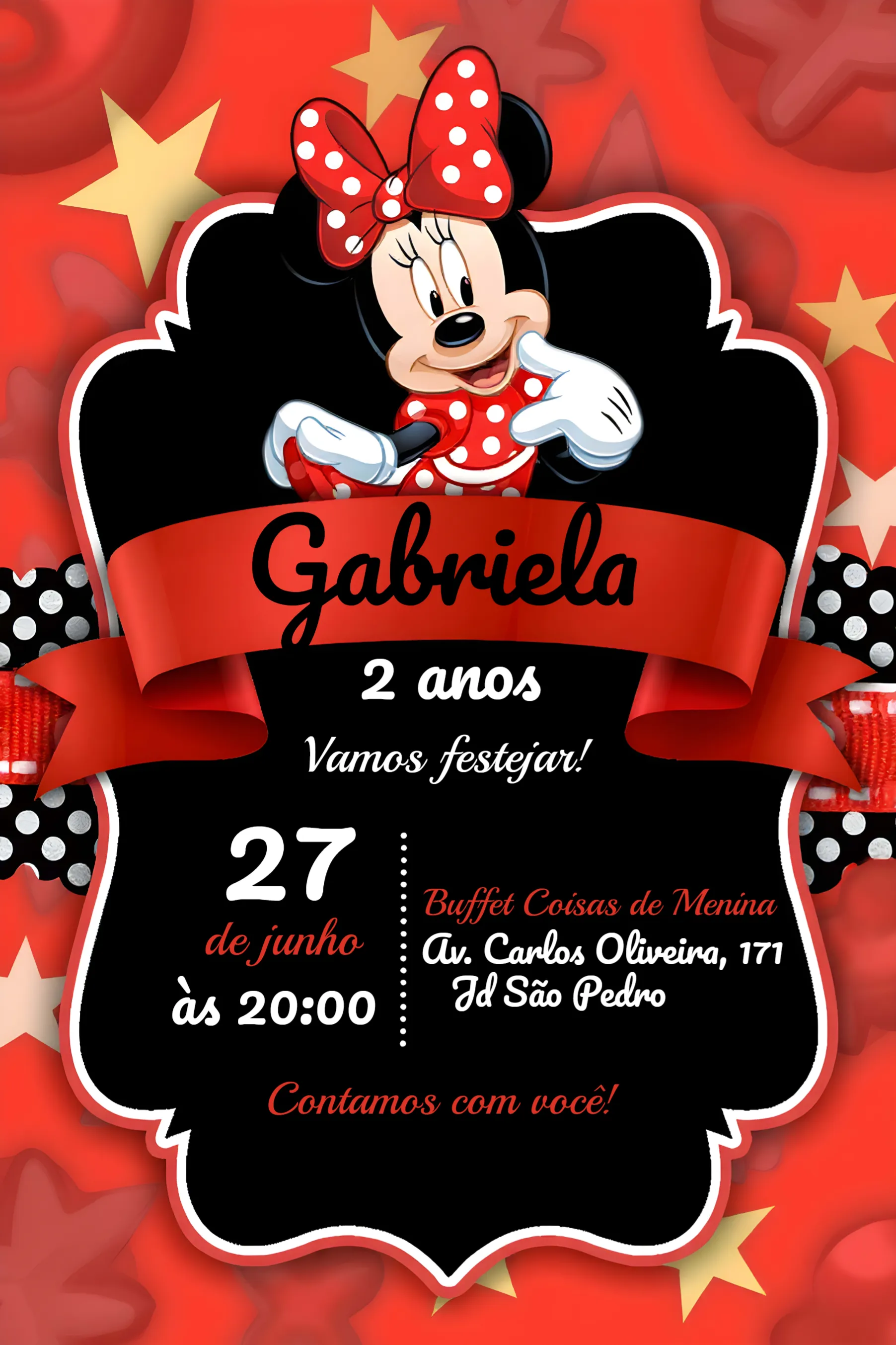 Minnie Mouse Vermelha