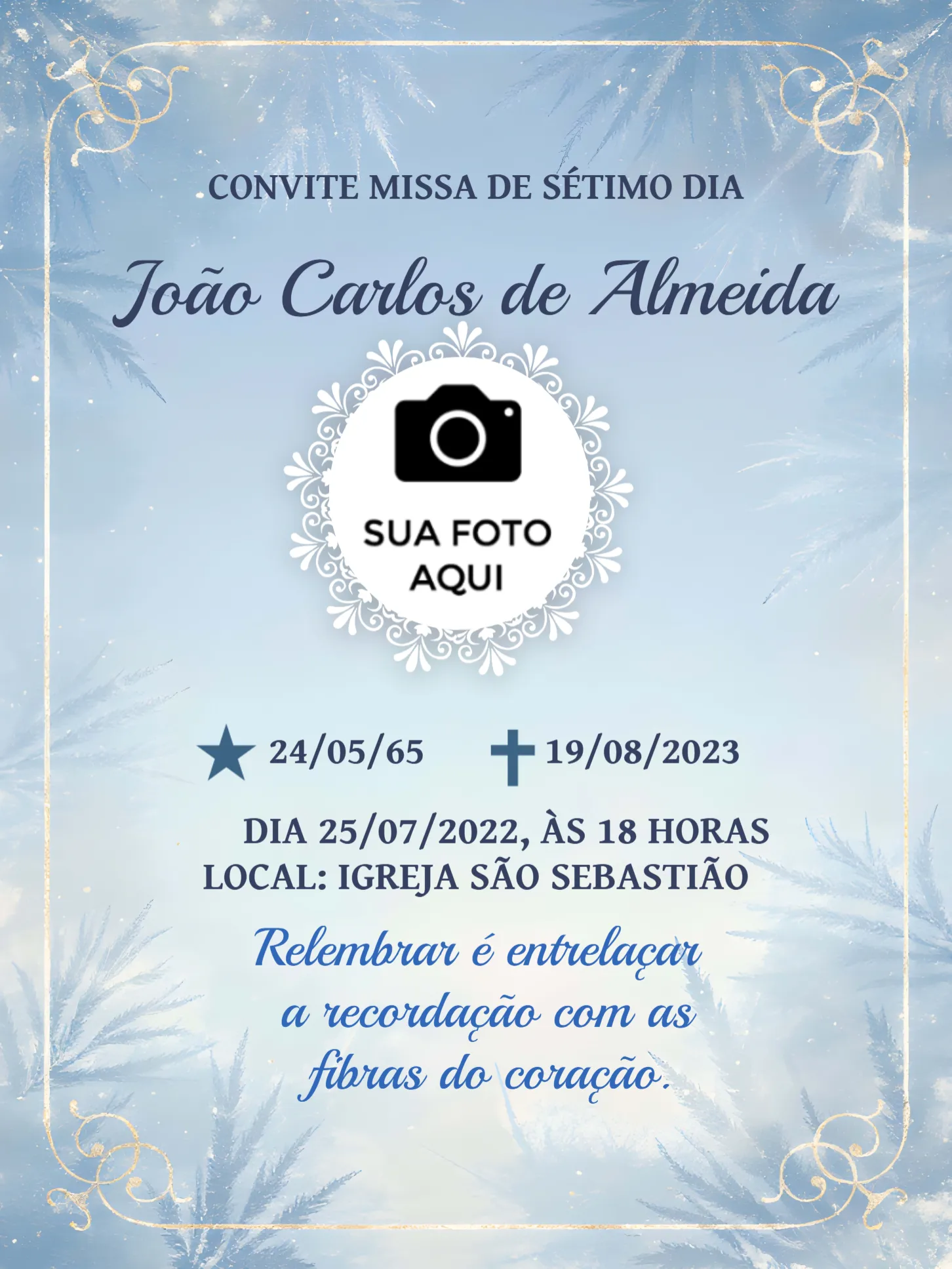 Missa De 7º Dia Ano