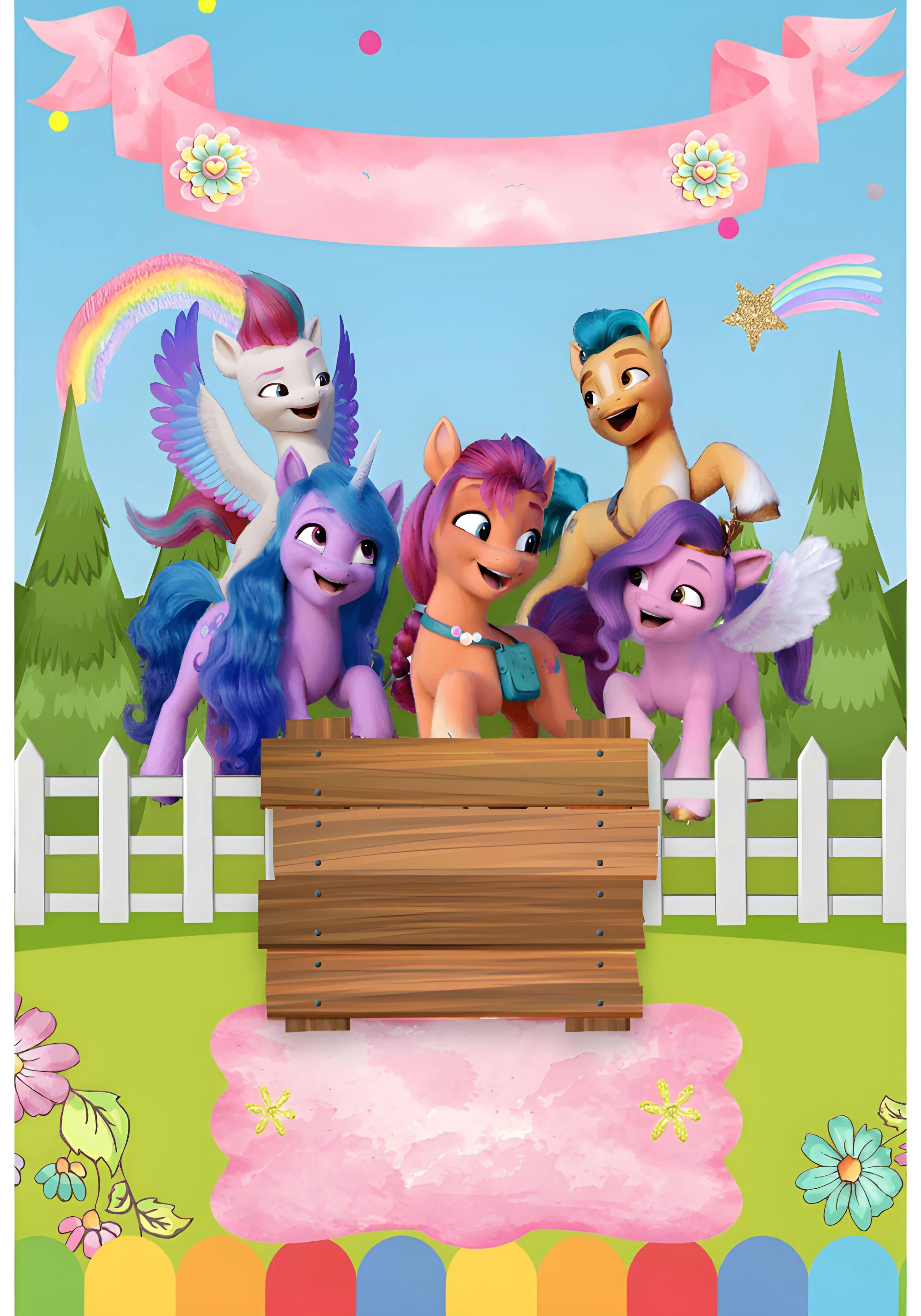 Convite My Little Pony Colorido para mais pesquisados