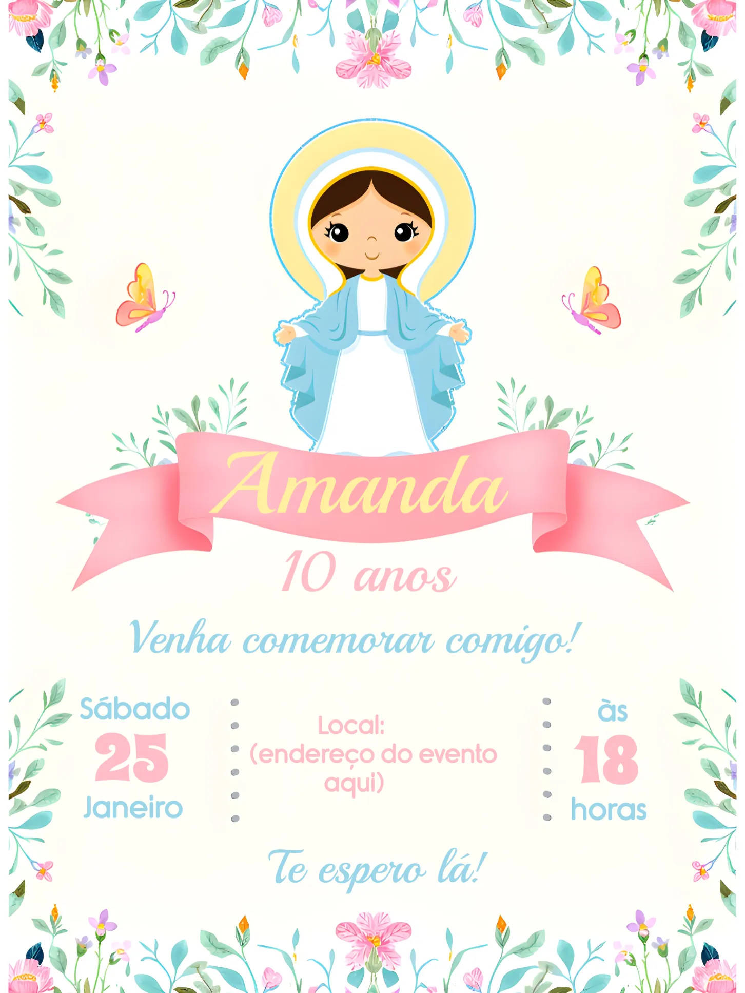 Nossa Senhora Das Graças Pastel
