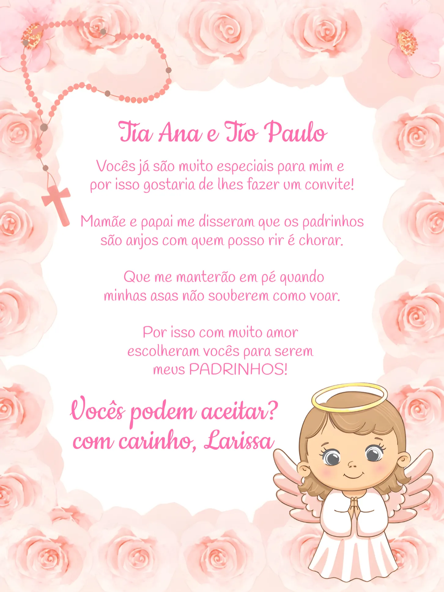 Padrinhos De Batismo Branco