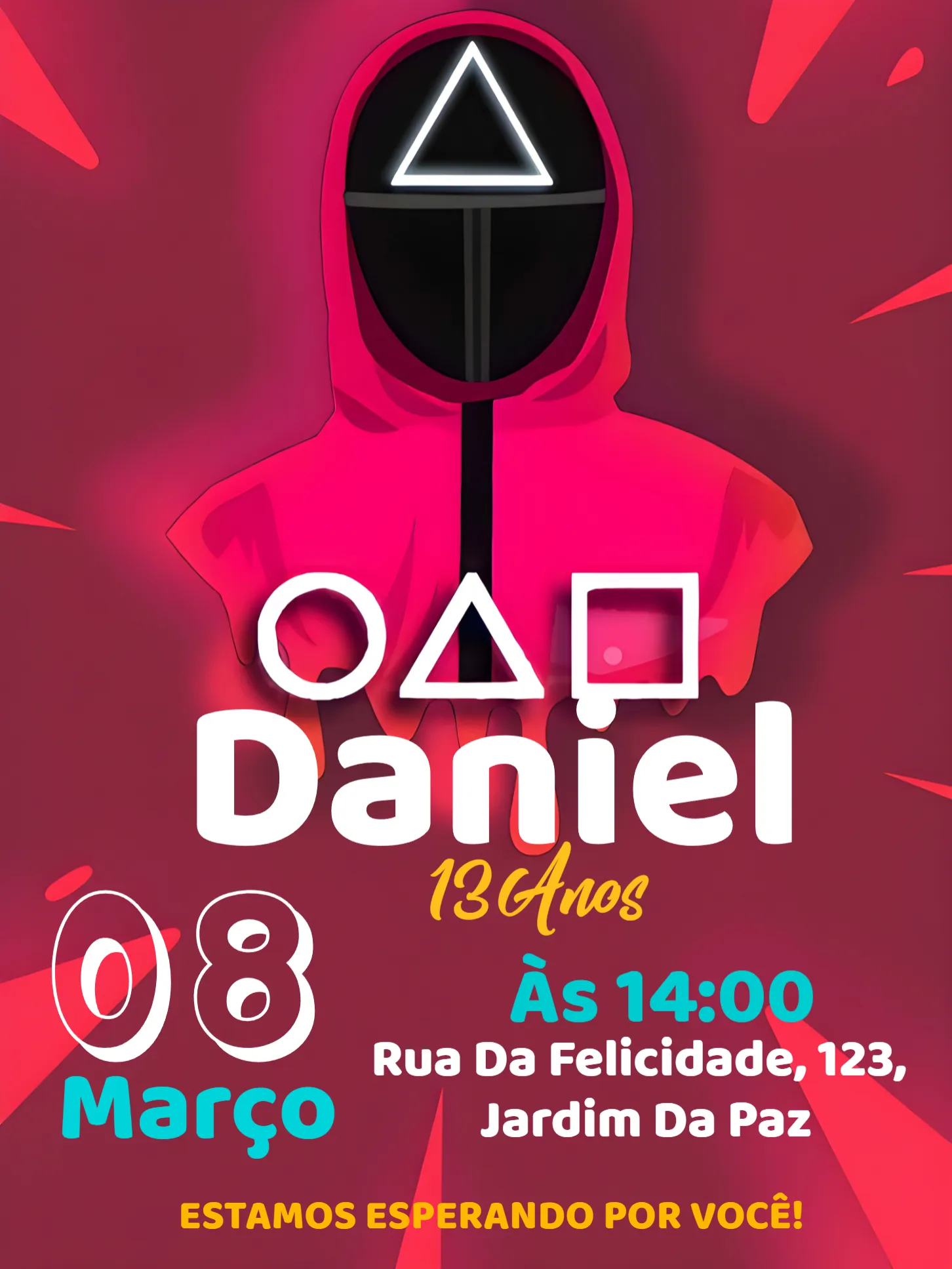 Convite Round 6 Squid Game Netflix para mais pesquisados